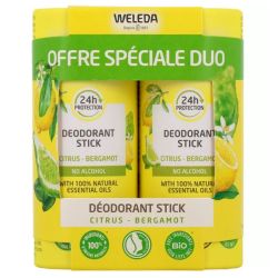 Weleda déodorant roll-on 24h Citrus Lot de 2 x 50 g