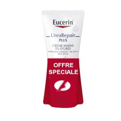 Eucerin Urearepair plus crème mains 5% d'urée 2X 75ml