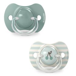 Suavinex Lot de 2 Sucettes Symétriques SX Pro Birdies Vert - 18 Mois +