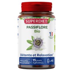 Superdiet Passiflore bio détente et relaxation 45 gélules