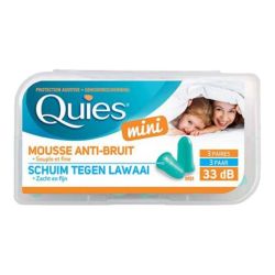 Quies Mini protection auditive mousse 3 paires