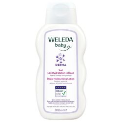Weleda Bébé Derma Lait Hydratation Intense 3en1 Sans Parfum 200 ml