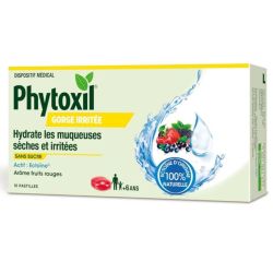 Phytoxil Gorge irritée pastilles Fruits rouges 16 pastilles