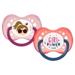 Dodie 2 sucettes anatomiques +18 mois Girly