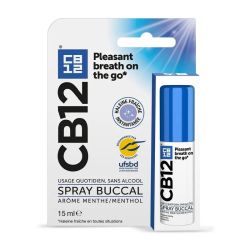 Cb12 Spray haleine fraîche sans alcool arôme menthe 15ml