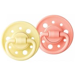 Dodie Gaïa 2 sucettes rondes en caoutchouc 6-36 mois