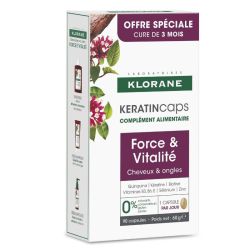 Klorane Keratin Caps antichutef force et vitalité 90 capsules