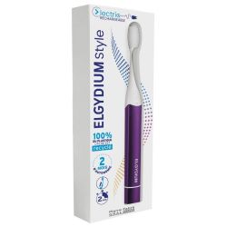 Elgydium Style Electric rechargeable brosse à dent électrique couleur Raisin Pétillant