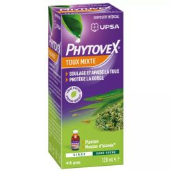 UPSA Phytovex sirop toux mixte sans sucre120ml