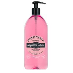 Le Comptoir Du Bain savon de marseille parfumé à la rose 1 litre