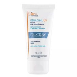 Ducray Fluide anti-imperfections SPF50+ peau grasse à tendance acnéique 50ml