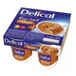Delical dessert lacté HP/HC riz au lait caramel 4x200g