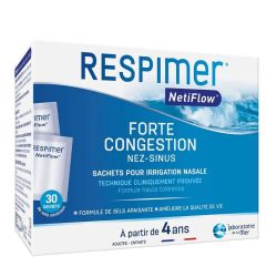 Respimer Netiflow pour Irrigation nasale forte congestion 30 sachets