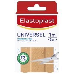 Elastoplast Universel 10 pansements à découper résistants à l'eau 1m x 6cm
