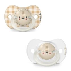 Suavinex Lot de 2 Sucettes SX Pro Night & Day Wild and Free lion Lion 6-18 mois