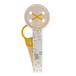 Suavinex attache sucette ruban Walk in the park Jaune