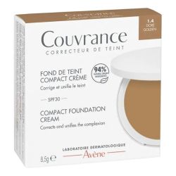 Couvrance Fond de Teint Compact Teinte 1.4 Doré SPF30 8,5 g