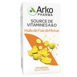 Arkogélules huile foie morue 60 capsules