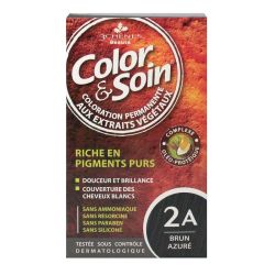 Color & Soin coloration permanente 2A brun azuré
