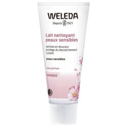 Weleda lait nettoyant peaux sensibles à l'amande 75 ml