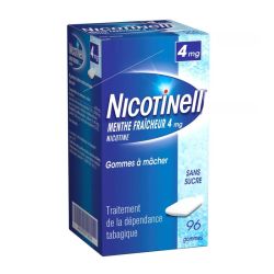 Nicotinell 4 mg Menthe Fraîcheur 96 gommes à mâcher anti-tabac