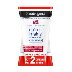 Neutrogena crème mains concentrée sans parfum Lot de 2 x 50 ml
