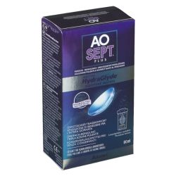 Alcon AOSEPT Plus  Hydraglyde + 1 étui à lentilles 90ml