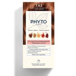 7.43 Blond cuivré doré Kit Coloration Permanente