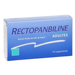 Rectopanbiline constipation 10 suppositoires