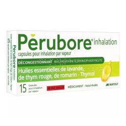 Pérubore Inhalation d'huile essentielle rhume 15 capsules