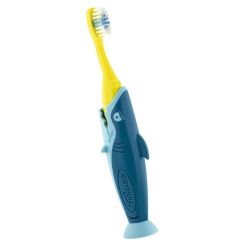 Elgydium Shark brosse à dents 2-6 ans souple turquoise et jaune
