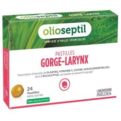 Olioseptil Gorge/Larynx Miel Eucalyptus 24 Pastille