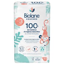 Biolane Couches Naturelles 52 Couches Taille 3 (4-9 Kg)