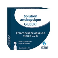 Gilbert Chlorhexidine aqueuse stérile 0.2% 10 unidoses