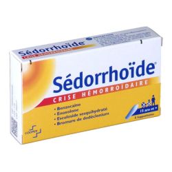 Sedorrhoide suppositoire crise hémorroïdaire 8 suppositoires