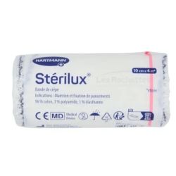 Hartmann Sterilux Bande De Crêpe 10 cm x 4m