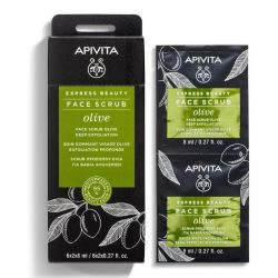 Apivita express beauty gommage visage exfoliation profonde à l'olive 2x8ml