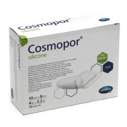 Hartmann Cosmopor silicone 10 pansements adhésifs siliconés 10 X 8 cm