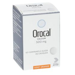 Orocal 500 mg 60 comprimés à sucer