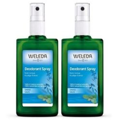 Weleda déodorant spray à la Sauge note tonique 2x100ml