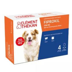 Clément Thékan Fiprokil grand chien 20-40kg 4 pipettes