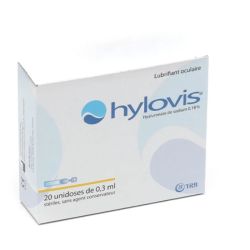 Hylovis collyre lubrifiant unidose 20 unidoses 0,3ml