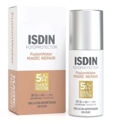 Isdin Age Repair crème solaire visage teintée Fusion Water Magic Repair SPF50 50ml