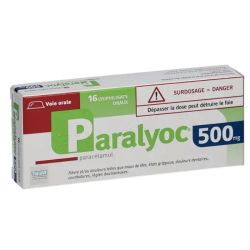 Paralyoc 500mg 16 lyophilisats oraux