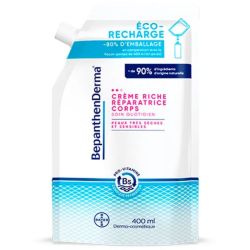 Bepanthen Derma crème riche réparatrice corps Éco-Recharge 400ml