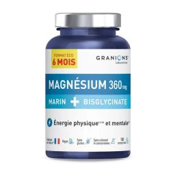 Granions Magnésium Marin + Bisglycinate 360mg 180 comprimés