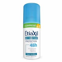 Etiaxil anti-transpirant aérosol compressé protection 48h peaux sensibles 100ml