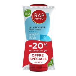 Rap Phyto Gel fraîcheur Menthol Bio jambes légères 2 x 150ml