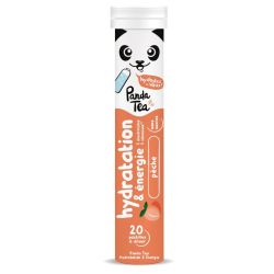 Panda Tea Pastilles Hydratation & Énergie Pêche 20 pastilles effervescentes