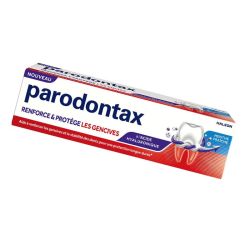 Parodontax dentifrice blancheur renforce et protège menthe fraîche 75ml